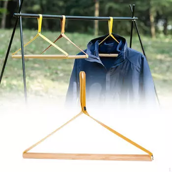 Вешалка для одежды из искусственной кожи, вешалка для полотенец для кемпинга, полка, подставка для пальто, деревянная одежда для сушки