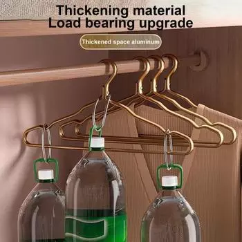 Вешалка для одежды Максимальная несущая способность Антикоррозийный алюминиевый сплав Гладкая ветрозащитная Гладкая нескользящая вешалка для костюма Вешалка для одежды Сушилка для одежды Органайзер для гардероба B