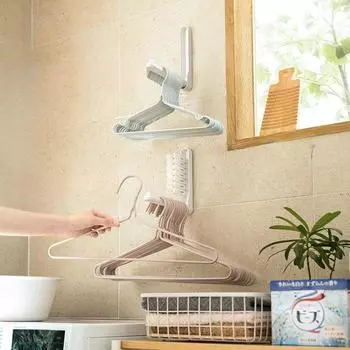 Вешалка для одежды, многофункциональная складная стойка для хранения одежды, балконная вешалка для одежды, настенная вешалка для одежды, отделочная стойка белый