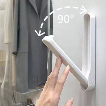 Вешалка для одежды, многофункциональная складная стойка для хранения одежды, балконная вешалка для одежды, настенная вешалка для одежды, отделочная стойка белый
