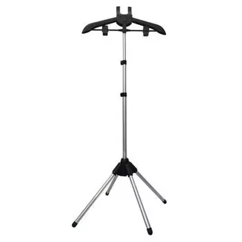 Вешалка для одежды на пару, регулируемая по высоте, складная, стоячая, ручная стойка для отпаривания одежды, держатель для глажки одежды с паром, подставка чёрный