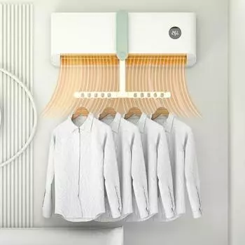 Вешалка для одежды Настенная складная вешалка для одежды Компактная сушилка для белья для путешествий в помещении зелёный