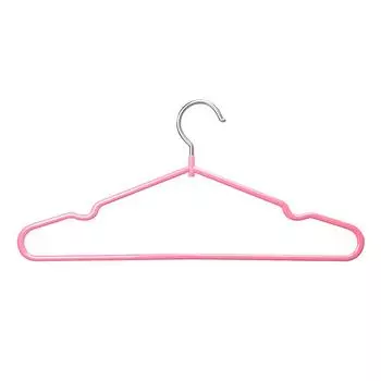 Вешалка для одежды с канавками для проветривания для детей и взрослых, металлическая, простая, толстая, нескользящая, пластиковая, синяя, зеленая