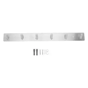 Вешалка для одежды с крючками для настенного крепления, двойного назначения, 6 крючков, нержавеющая сталь 304, прочная, многофункциональная