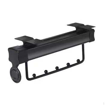 Вешалка для одежды, штанга для хранения одежды, элегантная, практичная, телескопическая вешалка чёрный