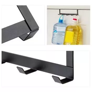 Вешалка для одежды Универсальная конструкция с 5 крючками, дверной крючок без перфорации для кухни белый