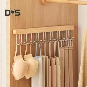 Вешалка для одежды, выдвижная, органайзер для хранения нижнего белья, жилета, нержавеющая, прочная, несущая многофункциональная вешалка для пальто M