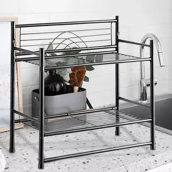 Вешалка для полотенец, 2-слойная, практичная, прочная, плавающая, для хранения белья в ванной комнате, 46cmx17cmx45cm