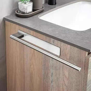 Вешалка для полотенец для ванной комнаты, самостоятельная, без перфорации, простая в установке, прочная, ручная серебряный