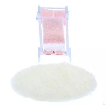 Вешалка для полотенец и напольный коврик в масштабе 1:12, миниатюрное украшение для кукольного домика