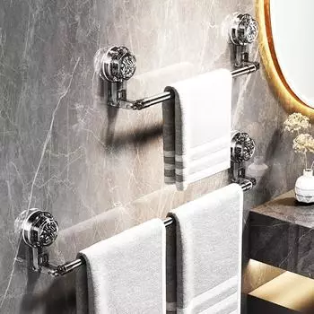 Вешалка для полотенец на присоске, вакуумная присоска для туалета, бесшовная, неперфорированная, одностержневая, выдвижная, не требующая сверления, полка для обуви 30-58cm