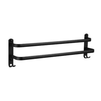 Вешалка для полотенец с крючком настенная 3-слойная штанга без проколов стеллаж для хранения вещей ванная комната туалет душевая комната держатель аксессуары