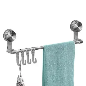 Вешалка для полотенец с присоской для туалета Вакуумная вешалка для полотенец с присоской для ванной комнаты Бесшовный неперфорированный держатель для полотенец без перфорации