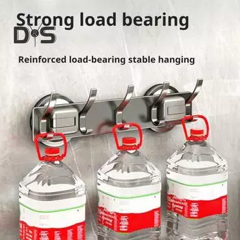 Вешалка для полотенец с присоской, полированная поверхность, устойчивая к коррозии, простая установка, держатель для полотенец и шляп, органайзер для ванной комнаты A серый