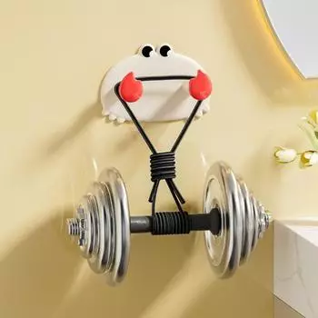Вешалка для полотенец в ванной комнате Крючок для хранения Прочный несущий простой монтаж Настенный крючок в форме мультяшного краба