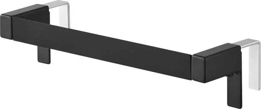 Вешалка для полотенец Yamazaki Jitsugyo Kitchen, черная, xx H5см, вешалка для полотенец Tower, вешалка для полотенец 1809 (Ямадзаки) Противоскользящее W21.3 D5.3 ~ 8.5