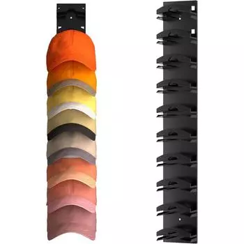 Вешалка для шляп на стену, держатель для хранения бейсболок, вешалка для показа, настенное крепление для шкафа в спальне белый