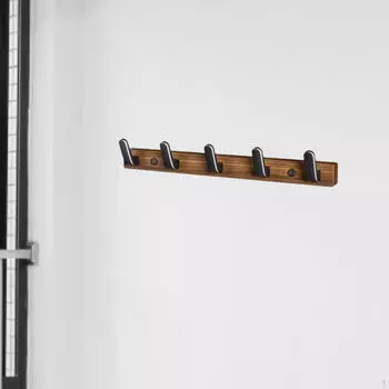 Вешалка для шляп, настенные крючки для пальто, вешалка для одежды 5 Hooks