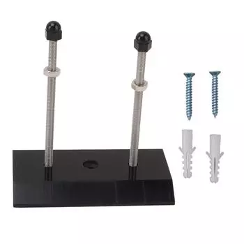 Вешалка для скейтборда прочная акриловая вертикальная плавающая конструкция с высокой устойчивостью настенное крепление для скейтборда чёрный