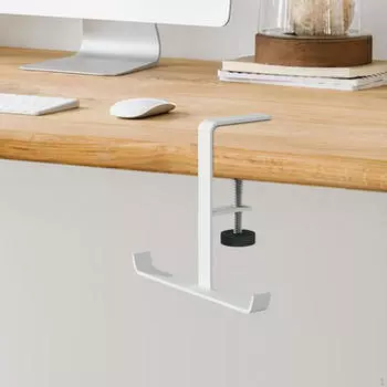 Вешалка для сумок для использования на столе, держатель для сумок для путешествий и рабочего стола белый