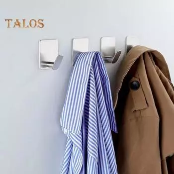 Вешалка для сумок, настенная вешалка для хранения, прочная прочная вешалка для ванной комнаты, кухонных полотенец, крючки, товары для дома чёрный