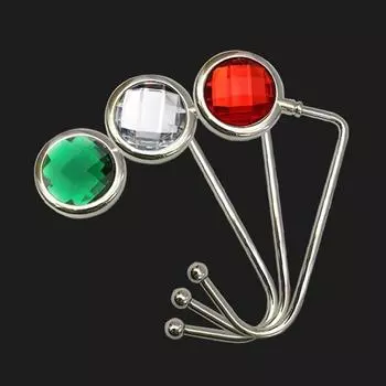 Вешалка для сумок с прочной несущей противоскользящей спинкой из цинкового сплава для ежедневного хранения вещей на столе для дома розовый