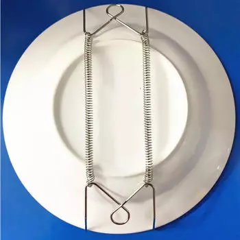 Вешалка для тарелок, невидимый держатель, домашний декор, подвесная тарелка, держатель с пружинным крючком Art 6 inch