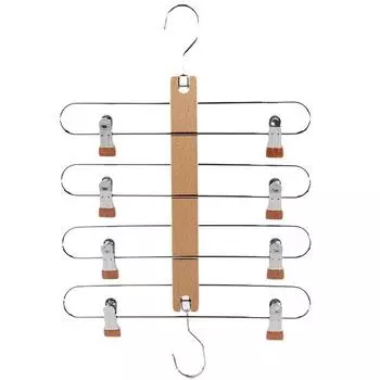 Вешалка для юбки Yousheng с нескользящими зажимами, прочная несущая поворотная на 360 градусов компактная вешалка для одежды, органайзер для шкафа