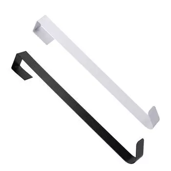 Вешалка для венка для передней двери, металлическая над дверью, крючок для держателя венка для рождественских украшений чёрный