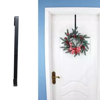 Вешалка для венков, креативная широкоформатная однотонная рождественская гирлянда, декоративный крючок для дома S серебряный