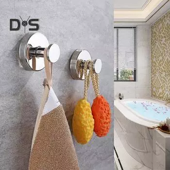 Вешалка для венков на присоске, настенный крючок, грузоподъемность 3 кг, нержавеющая сталь, простая установка, крючок для полотенец, дверная вешалка B