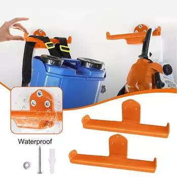 Вешалка для воздуходувки на рюкзаке, прочный стальной крючок для хранения с покрытием, настенный крючок, вешалка для рюкзака, опрыскивателя, бензопилы, аксессуары для хранения в гараже 1pc