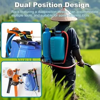 Вешалка для воздуходувки на рюкзаке, прочный стальной крючок для хранения с покрытием, настенный крючок, вешалка для рюкзака, опрыскивателя, бензопилы, аксессуары для хранения в гараже 1pc
