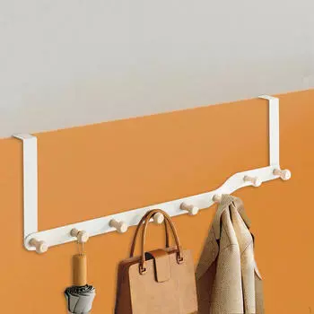 Вешалка для задней двери, крючок с крючком, вешалка для полотенец, вешалка для гостиной, ванной комнаты, 5 Hooks