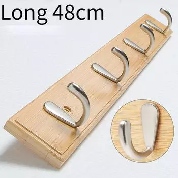 Вешалка из цельного дерева, настенное украшение для одежды за дверью, крыльцо, крючок для пальто