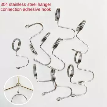 Вешалка из нержавеющей стали, соединительный крючок, многослойное вешалочное пальто, может быть наложена на пуговицу, гардероб M