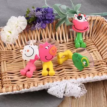 Вешалка Крючки для хранения Крышка Подставка Настенный держатель Силиконовый держатель для зубных щеток Присоска Настенная стойка