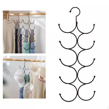 Вешалка на ремень для хранения одежды Шкаф для хранения шарфов Организация Шелк бронзовый