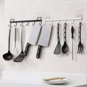 Вешалка с крючками, настенные вешалки, вешалка для шляп, прихожей, кухонная утварь, куртка для полотенец, подвесная подставка для кухни, ванной комнаты белый