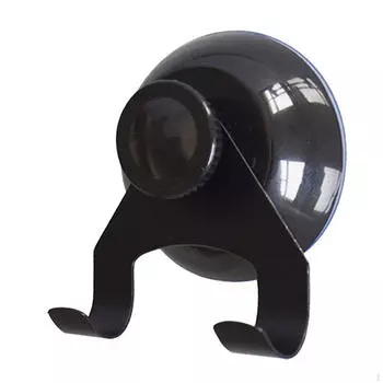 Вешалка с крючком на присоске, съемный венок, вакуум для стекла в туалете Black