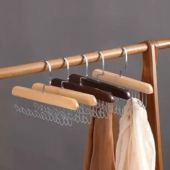 Вешалка с подтяжками, крючок из цельного дерева, вешалка, волнообразная вешалка, многофункциональная вешалка для одежды в общежитии, место для хранения нижнего белья A
