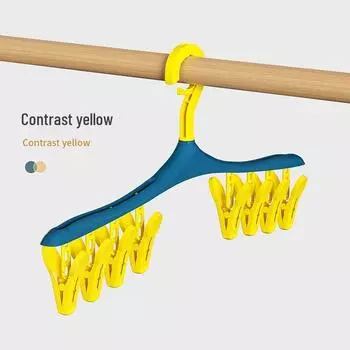 Вешалка-стойка для одежды «Снова в школу» с прищепками - Идеально для хранения в общежитии старшей школы и колледжа