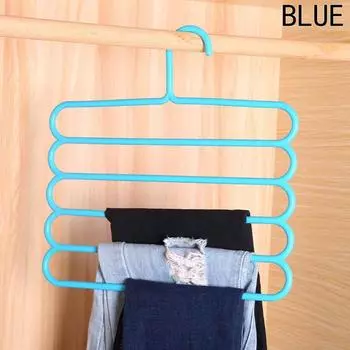 Вешалки для брюк Держатели для одежды Полотенца Одежда Пятислойная компактная коричневый