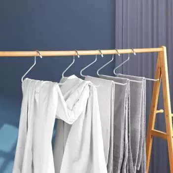 Вешалки для брюк Нескользящая утолщенная Z-образная вешалка с открытым концом Товары для дома