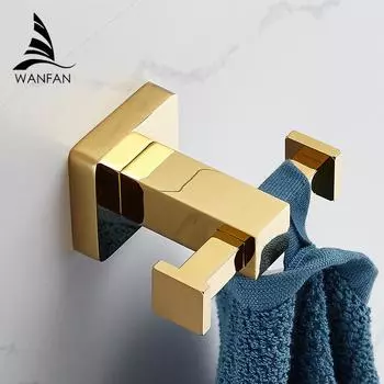 Вешалки для халатов, хромированный крючок на стену, сплошной латунный серебряный крючок для халатов, вешалка для полотенец, вешалка для одежды в европейском стиле 7501L