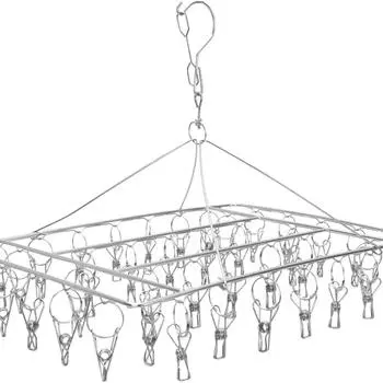 Вешалки для носков с 40 прищепками, сушилка для белья, вешалки для нижнего белья, утолщенный зажим, сушилка для сушки белья, сушилка из нержавеющей стали