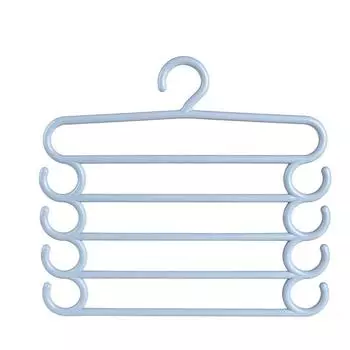 Вешалки для одежды Вешалки для брюк Вешалки для полотенец Шарфы Вешалки Держатели для брюк 5-слойные вешалки для одежды Организация хранения в шкафу чёрный