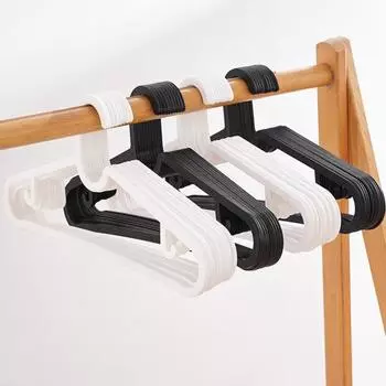Вешалки для одежды Yousheng, 20 шт., грузоподъемность 11 фунтов, нескользящая конструкция, однотонные, экономящие место вешалки для одежды, органайзеры для шкафа чёрный