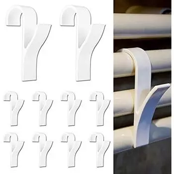 Вешалки для полотенец для обогревателей, крючки для полотенец белого цвета, 10 шт., держатель для полотенец. Мебель для ванной комнаты. Отличные аксессуары для обогревателей. (белый) 20x15x2cm