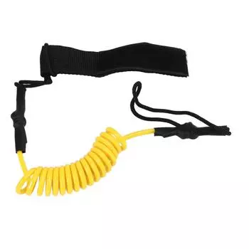 Весло для каяка, страховочный трос, прочная, регулируемая доска для весла, аксессуары для защиты от потери, желтый жёлтый